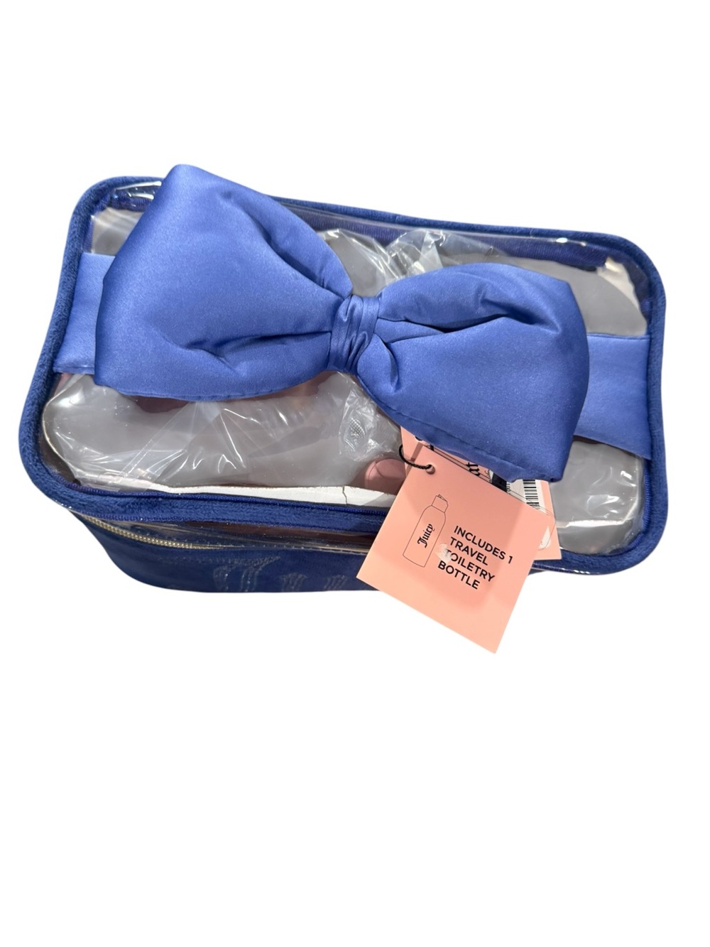 Juicy Couture Royal Blue Rhinestone Cosmetic Case - Picture 2 of 7